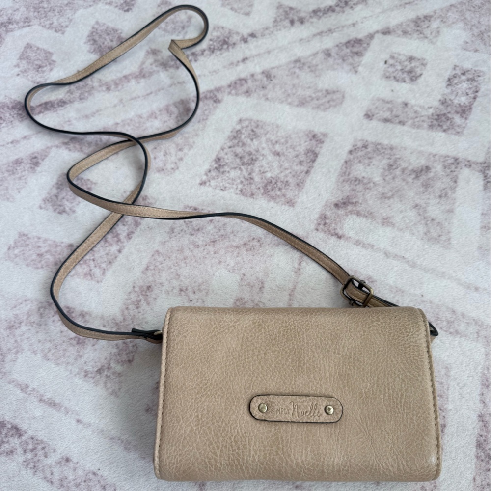 Simply Noelle Beige Crossbody Bag